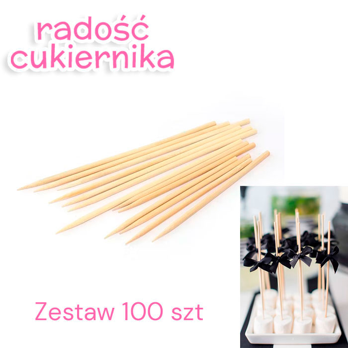 Bambusowe patyczki 30 cm, 100 szt 