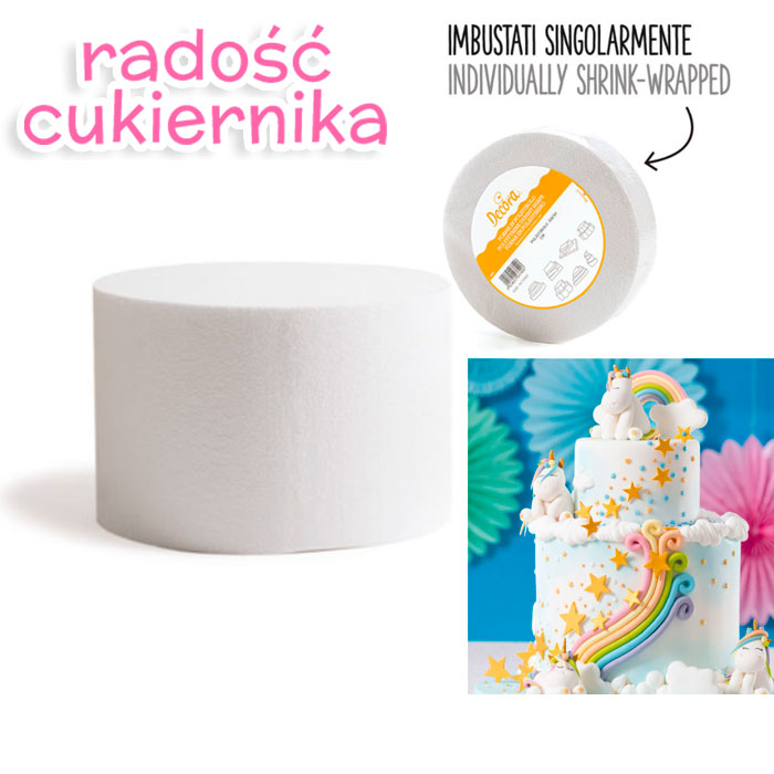  Atrapa Decora tortu okrągła 20 cm wys. 20 cm 