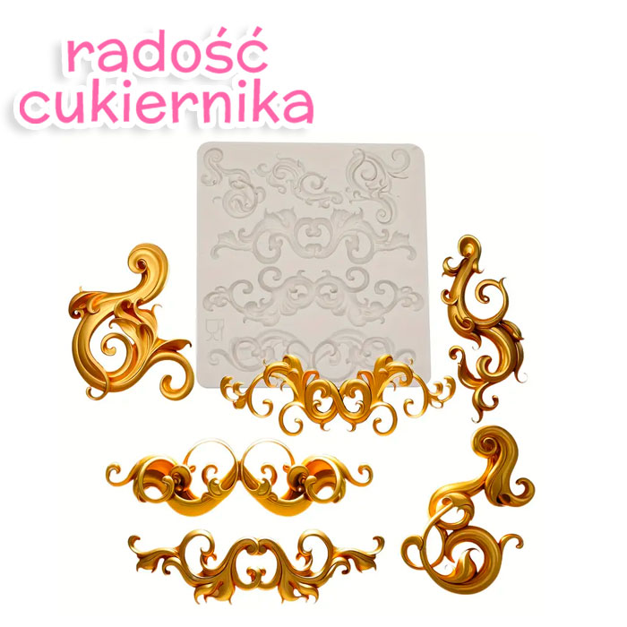Forma silikonowa "Wzory", 8,5 х 8 cm 