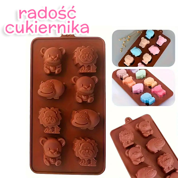 картинка Forma silikonowa "Zwierzątka", 8 przegródek от магазина ЯРада