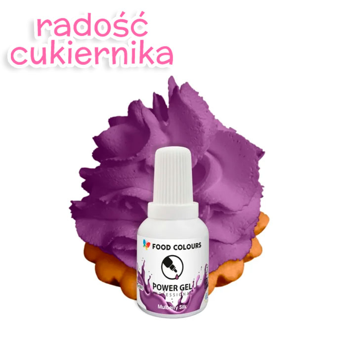 Barwnik w żelu Food Colours Power Gel 20 g wrzosowy 
