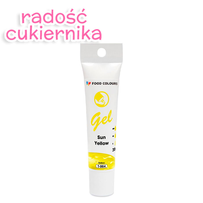Barwnik spożywczy gel w tubce Food Colours sun yellow, 30 g 
