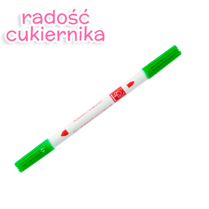 картинка Flamaster dwustronny spożywczy Modecor, zielony, 1szt 