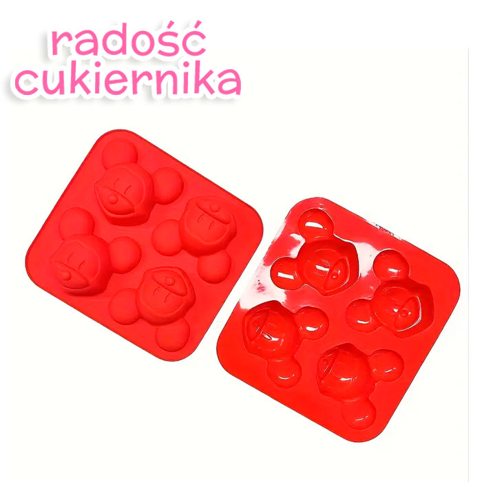 картинка Forma silikonowa Myszka Miki, 4 gniazda, 13,7 × 14,5 cm от магазина ЯРада