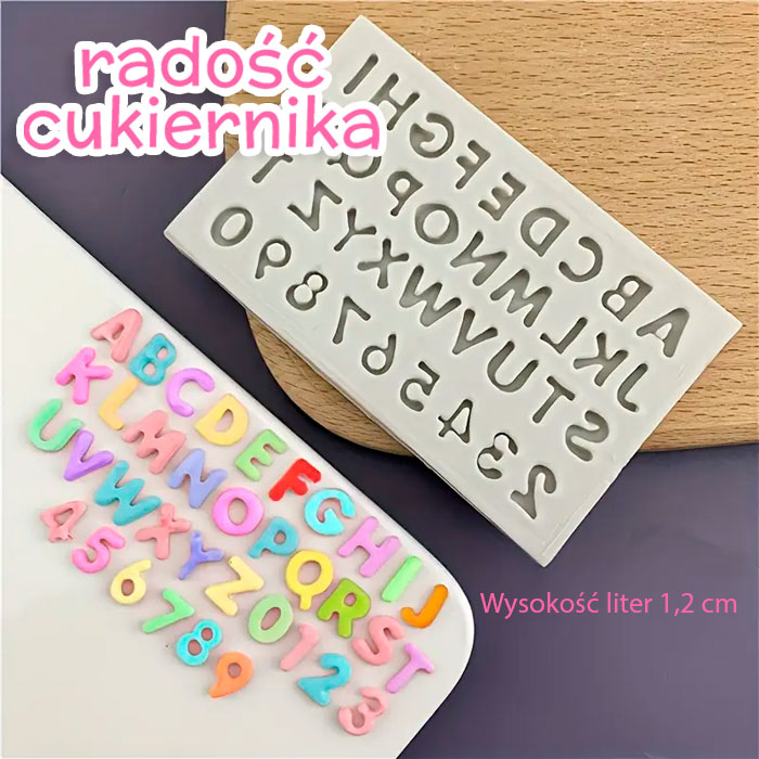 Forma silikonowa "Alfabet" 10x6 cm 