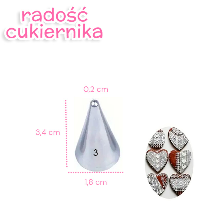 Tylka końcówka do napisów i cienkich linii №3 