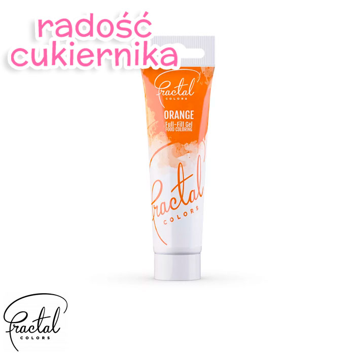 Barwnik spożywczy w żelu Fractal pomarańczowy  30 g 