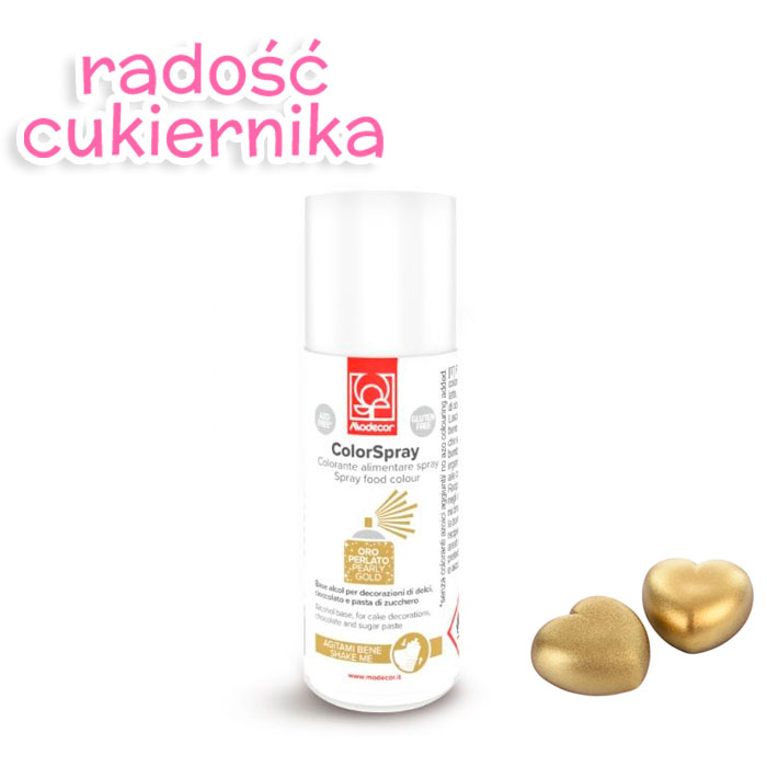 Barwnik w sprayu Modecor złoto, 50 ml
