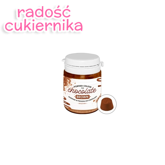 картинка Barwnik spożywczy do czekolady, 20g brązowy  