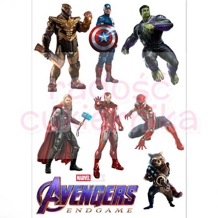 Opłatek na tort "Avengers №4"  