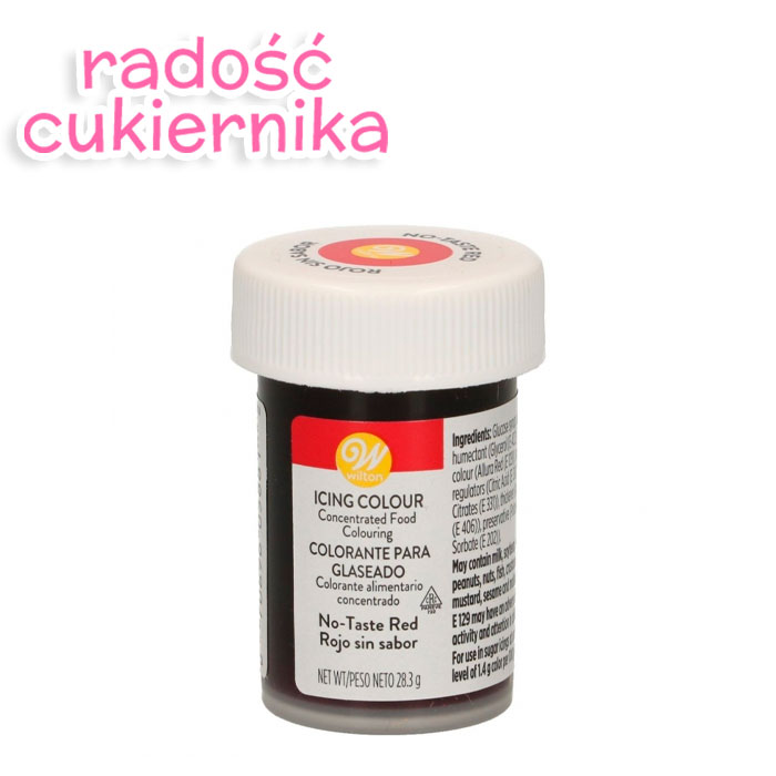 Barwnik spożywczy w żelu Wilton czerwony red, 28 g 