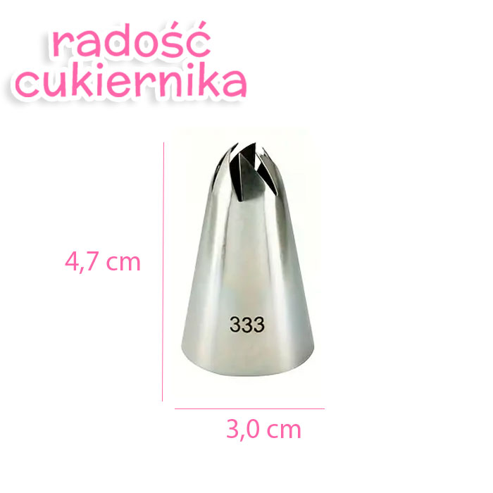 Tylka stal nierdzewna do kremu № 333 