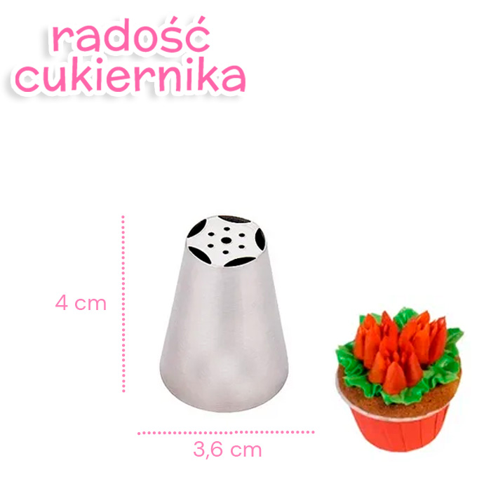 Tylka końcówka "Tulipan" №7 