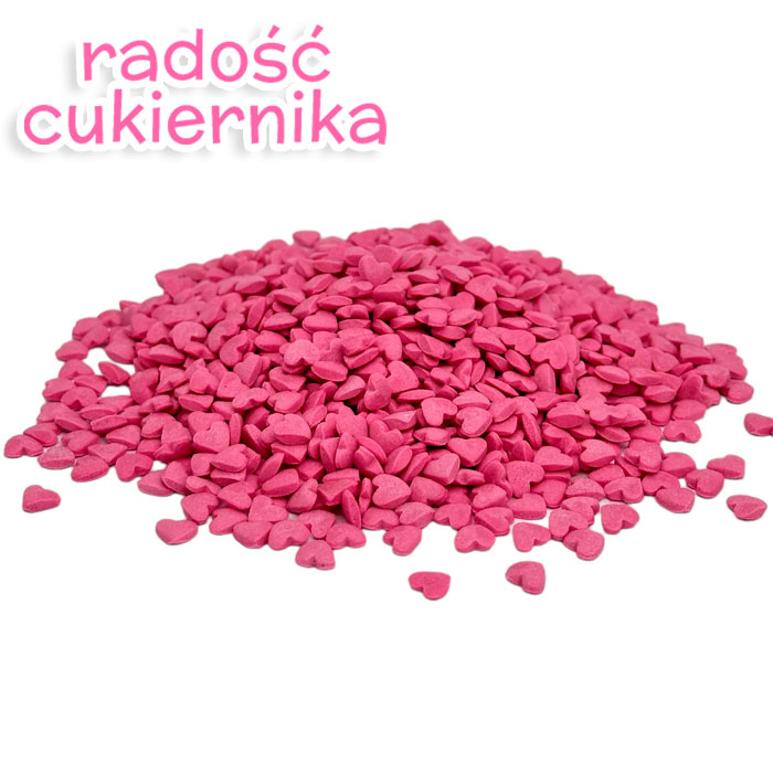 Posypka  serduszka różowe, 50 g 