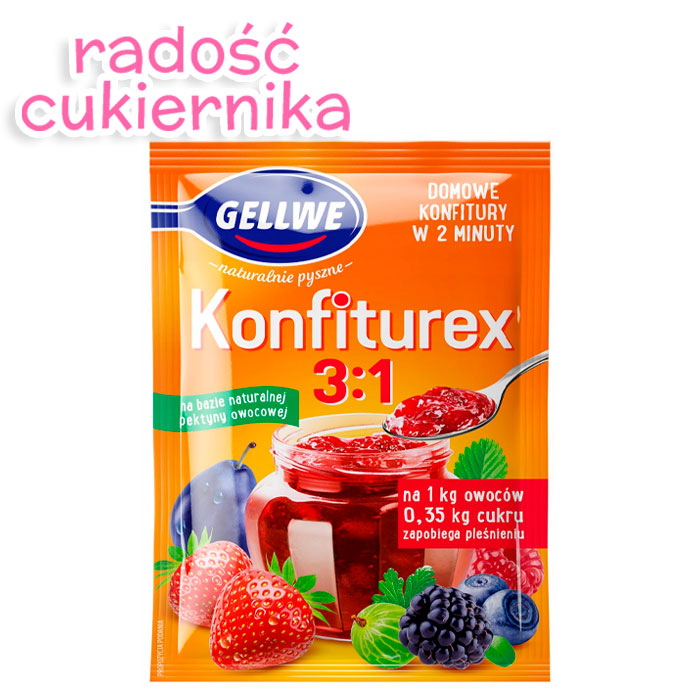 Konfiturex 3:1 Mieszanka żelująca do konfitur 30 g 