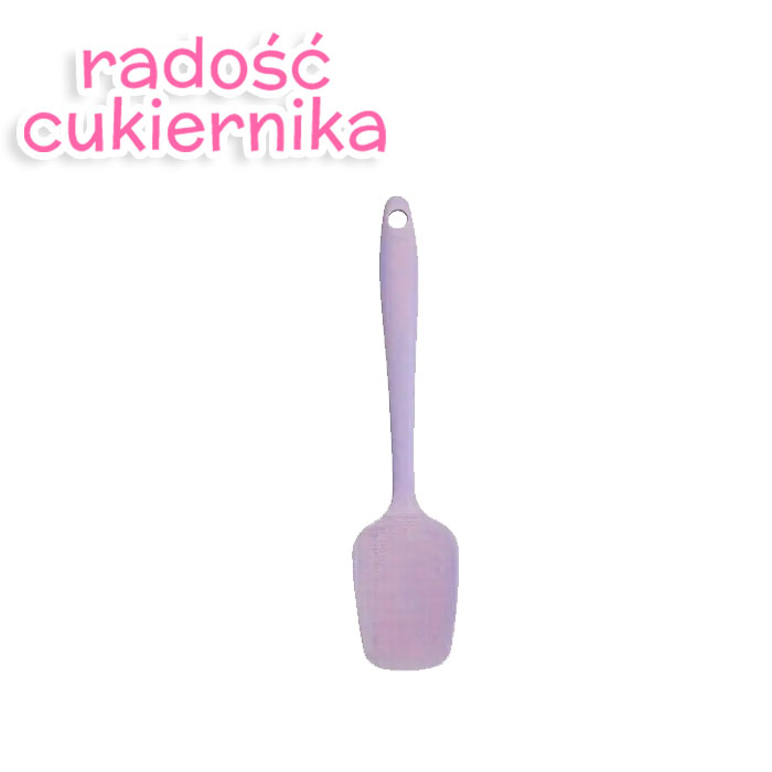 Łopatka silikonowa jednoczęściowa,21 cm,сolor mix 