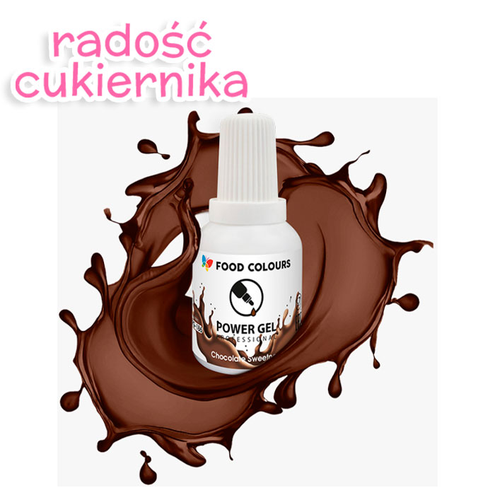 Barwnik w żelu Food Colours Power Gel 20 g, brąz czekoladowy 