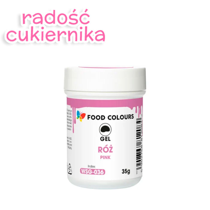 Barwnik w żelu Food Colours Power Gel 35 g, róż 