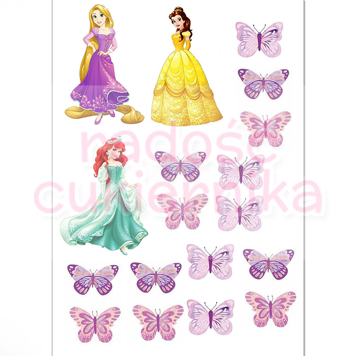 Opłatek na tort "Disney Princess №2"  