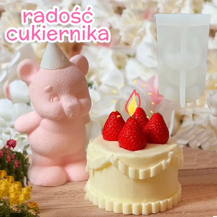 Forma silikonowa 3D Miś 8,7 cm 