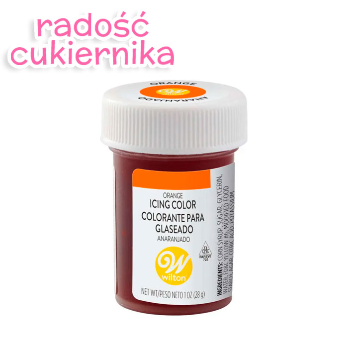 Barwnik spożywczy w żelu Wilton Orange Pomarańczowy, 28 g 