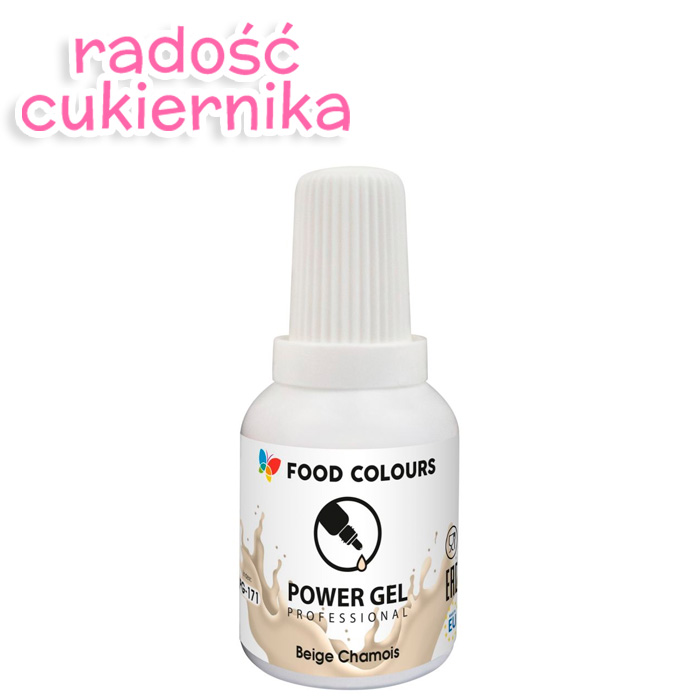 Barwnik w żelu Food Colours Power Gel 20 g, beżowy 