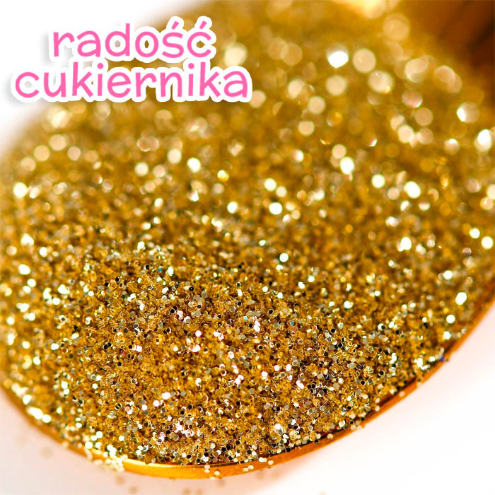 Brokat spożywczy, złoty, duża frakcja, 10 g