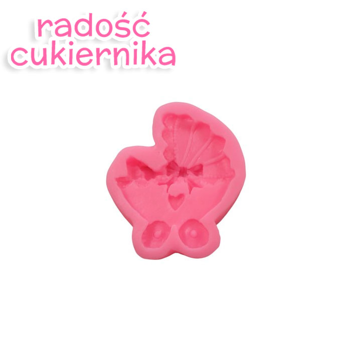 Forma silikonowa Wózek dziecięcy 6 x 6,5 cm 