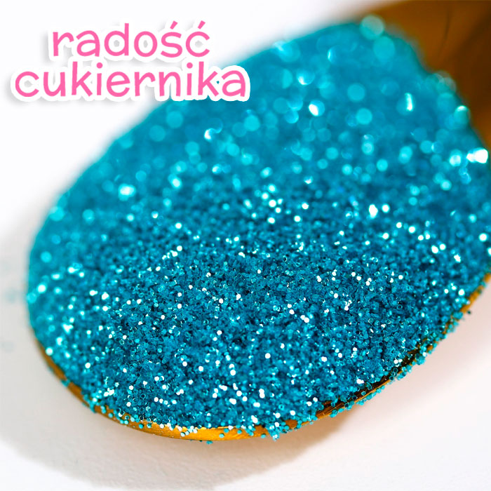 Brokat spożywczy, jasnoniebieski., duża frakcja, 5 g
