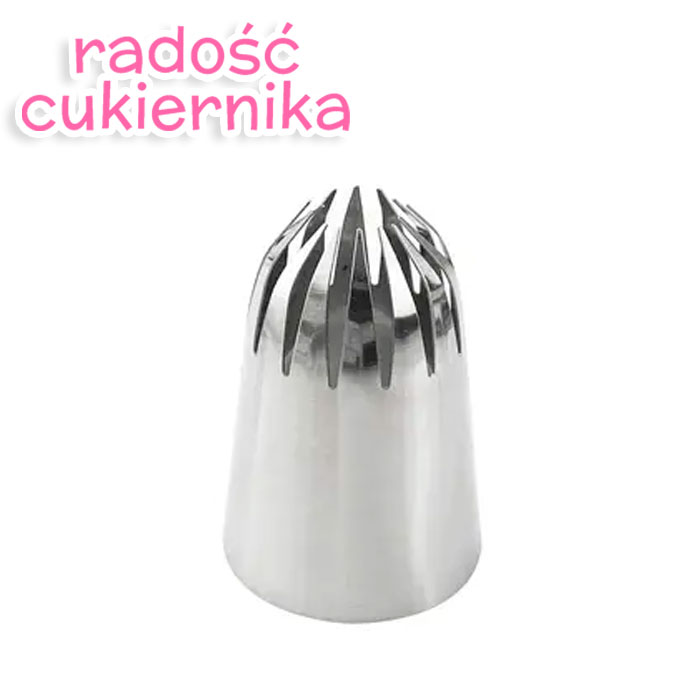Tylka stal nierdzewna do kremu "Zamknięta gwiazda 13 promieni", 5 cm 