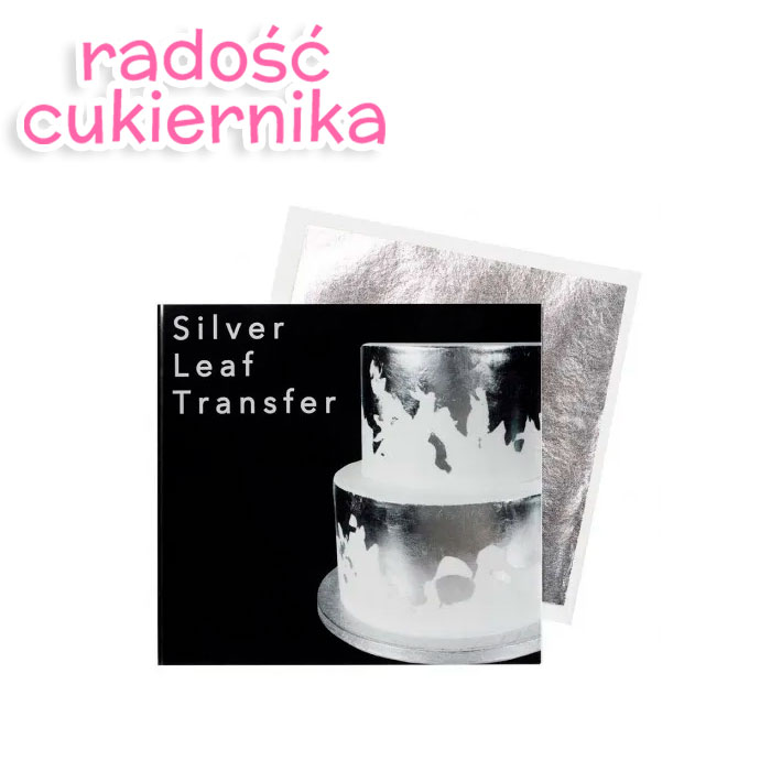 Jadalne srebro 8x8 cm Sugarflair, 1 szt 