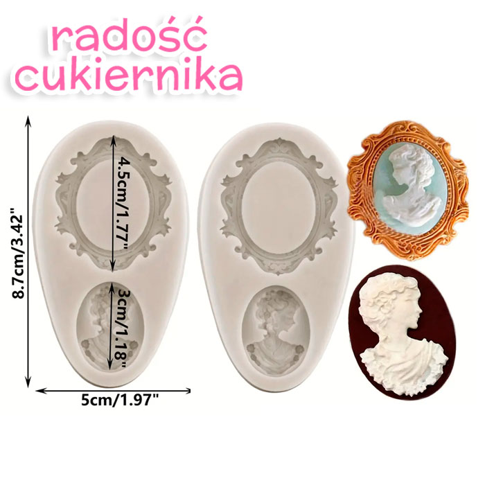Forma silikonowa "Lustro", 8,7 cm 