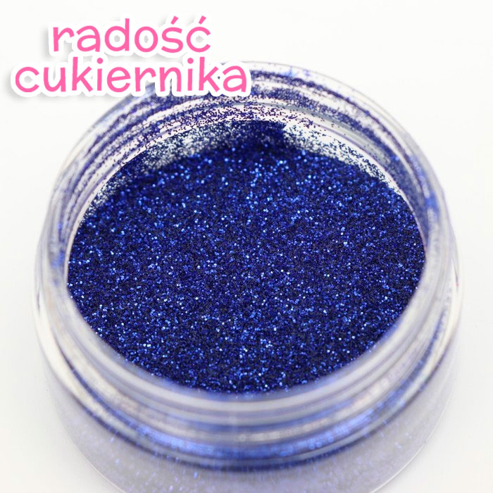 Brokat spożywczy, szafirowy, duża frakcja, 5 g