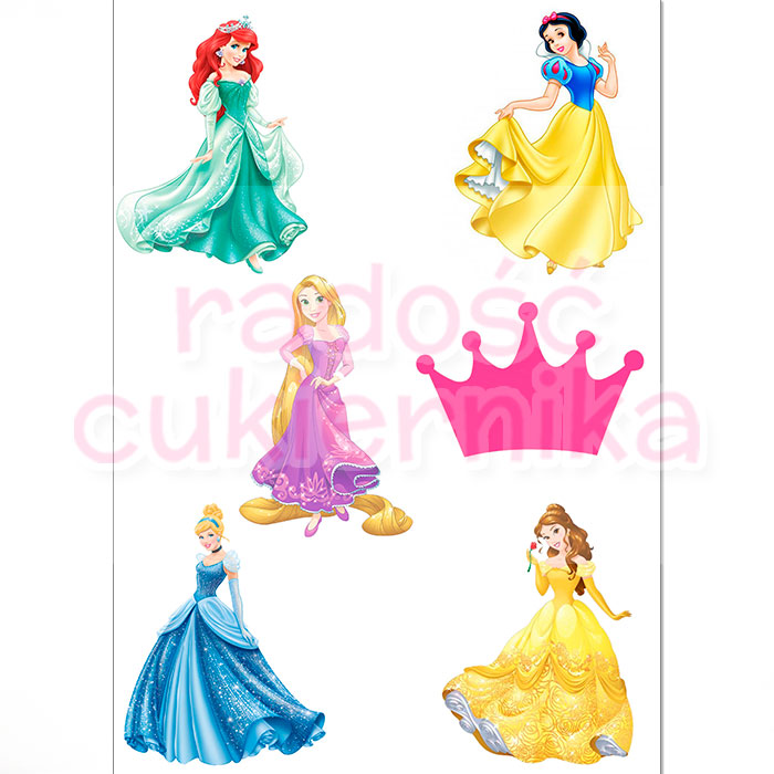 Opłatek na tort "Disney Princess №1"  
