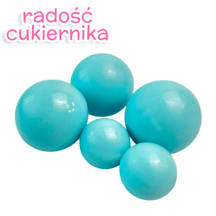 Zestaw czekoladowych kul niebieskich 5 szt 