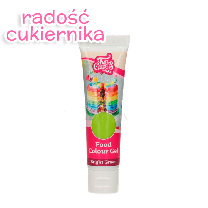 Barwnik w żelu Fun Cakes, tubka 30 g, jasnozielony 