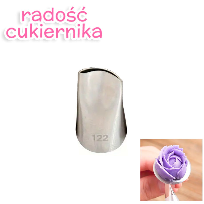 Tylka stal nierdzewna płatek róży №122 