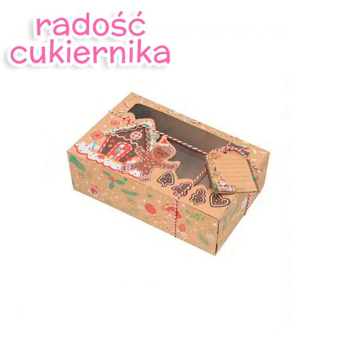 Pudełko na desery "Piernikowy domek" , 22 х 15х 7 cm 