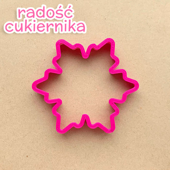 Foremka do piernika "Płatek śniegu 3", 8 cm 