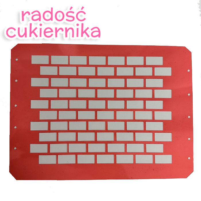 Szablon "Mur z cegły" 17х24 cm, 1 szt 