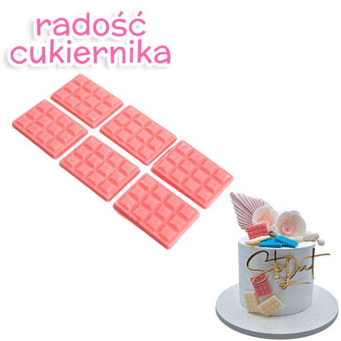Zestaw Mini czekoladki różowe 6szt. 