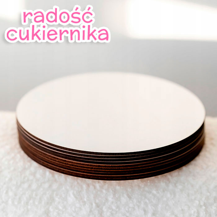  Podkład MDF do tortu 25 cm, 1szt 