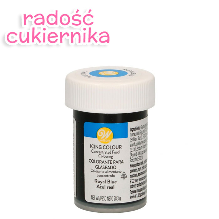 Barwnik spożywczy w żelu Wilton błękit królewski royal blue, 28 g 