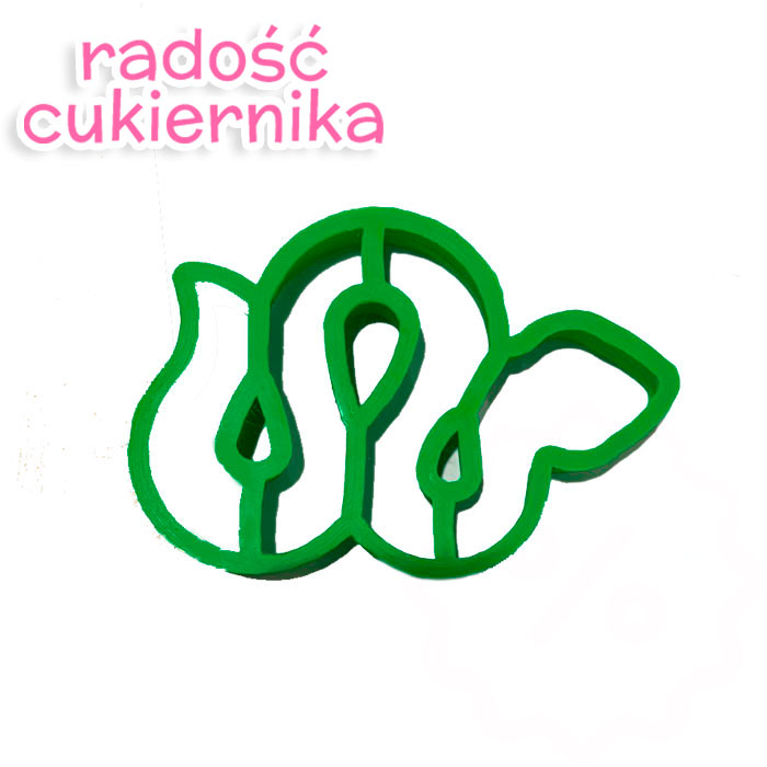 Foremka do piernika "Wąż 1", 10,5 х 7 cm 