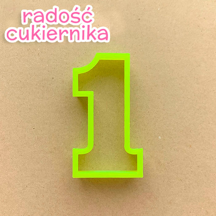 Foremka do piernika numer "1", 8 cm 
