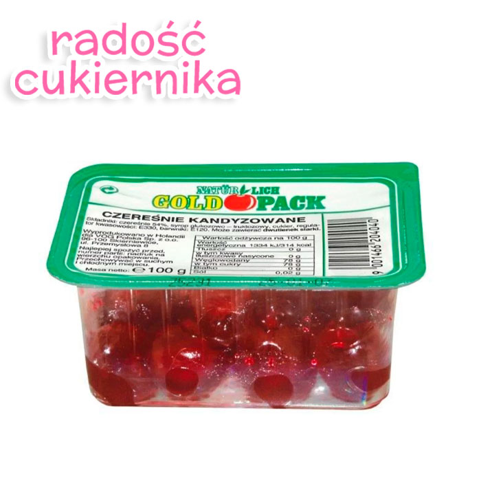 Czereśnie kandyzowane "Gold pack" 100 g 