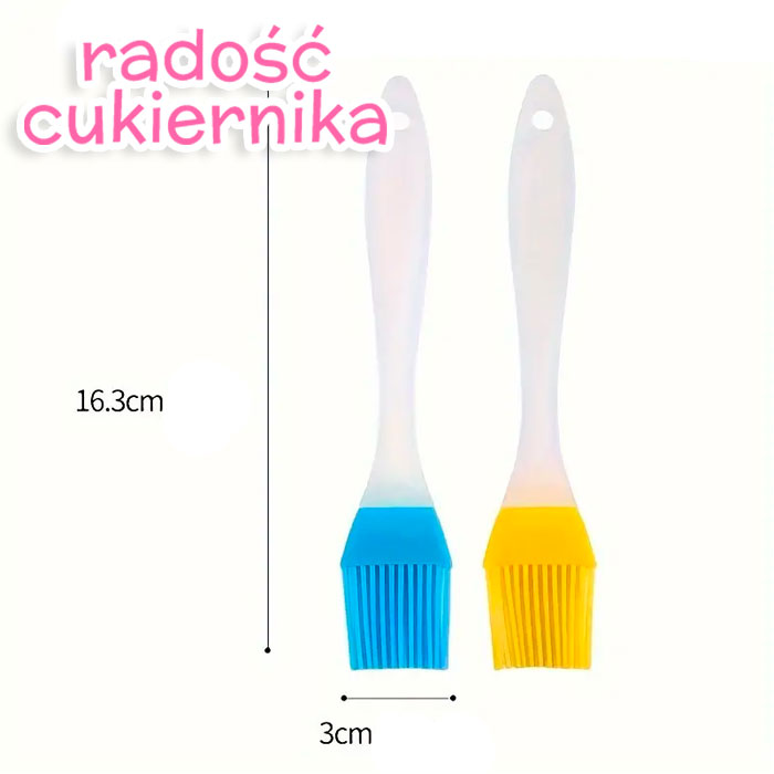 Pędzelek silikonowy 16 cm, сolor mix 