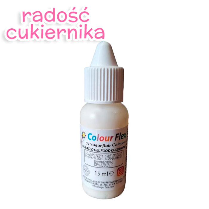 Sugarflair Colourflex Pastel Toner White E171 Free, 15 g 