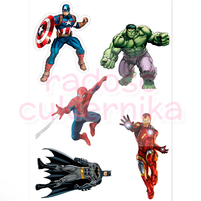 Opłatek na tort "Avengers №5"  