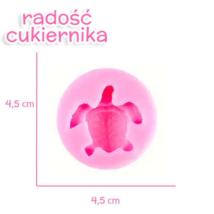 Forma silikonowa Żółw, d-4,5 cm 